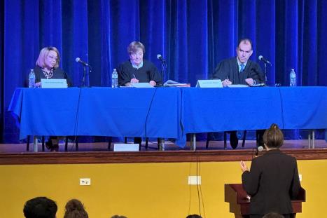 First Appellate District Oral Arguments Held at Riverside Brookfield High School