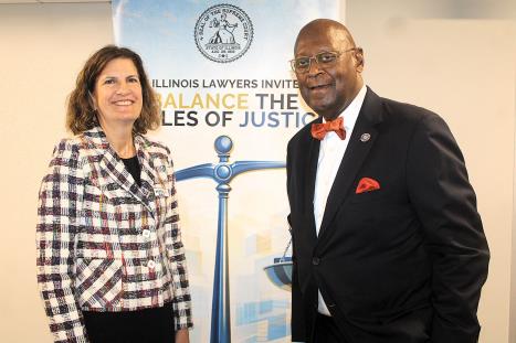 Chief Justice Neville Hosts Lunch at AOIC Chicago Office
